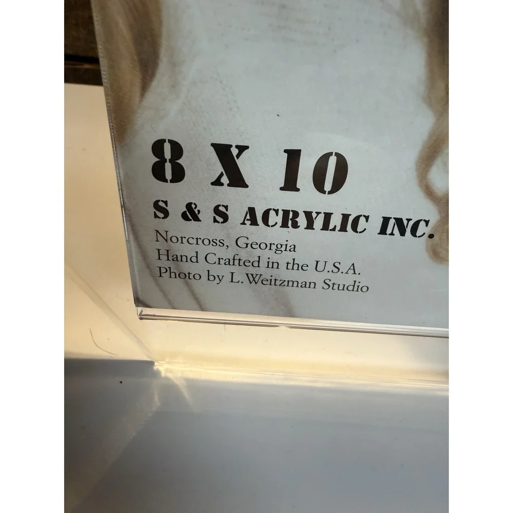 Vintage 8x10 Acrylic Picture Frame Made in USA S&S Acrylic Original Box‎